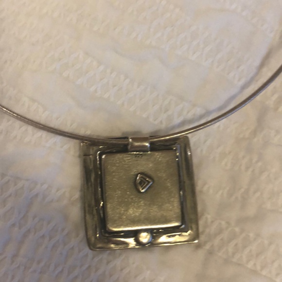 Silpada N 1509 square turquoise necklace - Picture 3 of 4